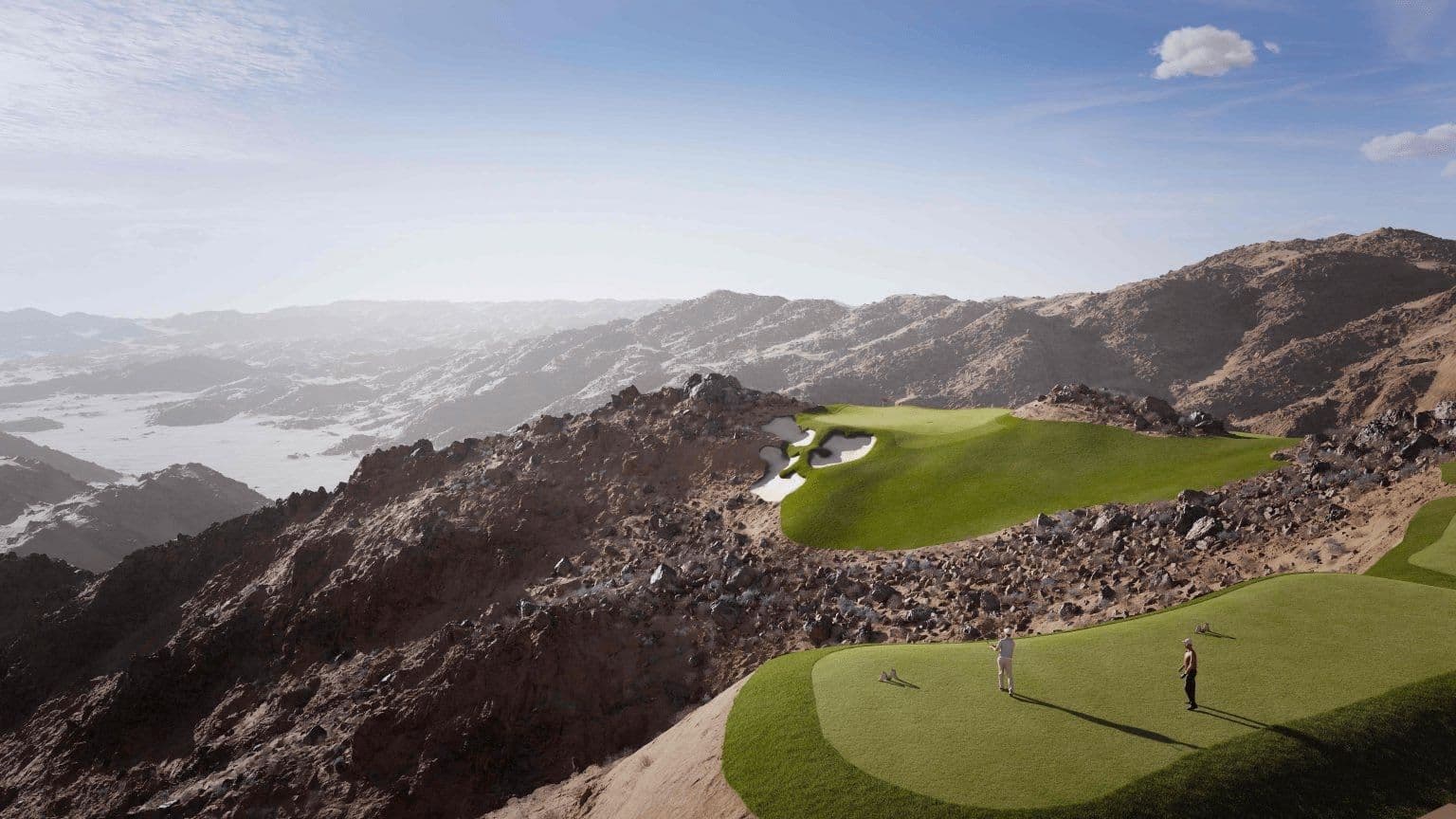 The region’s first high-altitude mountain golf course is coming to Trojena